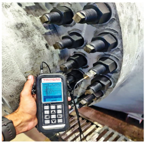 Design and Analysis of Hydraulic Bolt Tensioners Ultrasonic Bolt Tension Monitor 300x296 1