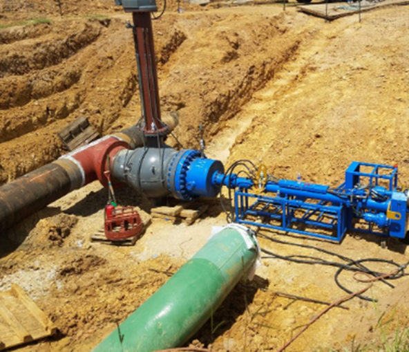 Difference between Hot Tapping and Line Stopping Hot tapping 1