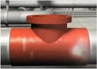 The world of Pipeline In-Situ Machining & Modification Split Tee Joint being welded