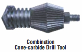 Heat Exchanger / Condenser / Boiler Tube Maintenance, Repair & Overhaul combination cone carbide drill tool