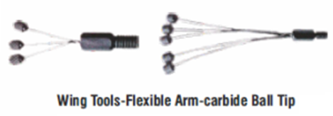 Heat Exchanger / Condenser / Boiler Tube Maintenance, Repair & Overhaul wing tool flexible arm carbide ball tip