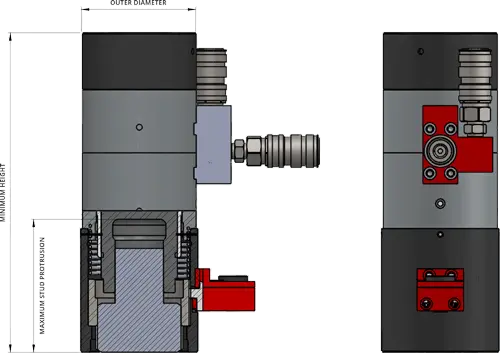 multi stage hydraulic bolt tensioner